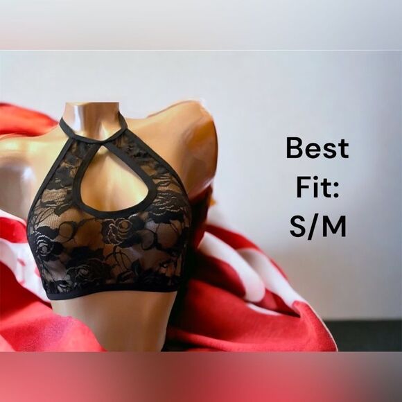 Lacey Halter Bralette l S/M l New - Picture 2 of 6